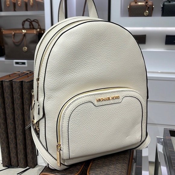 Michael Kors Jaycee Medium Pebbled Leather Backpack
Light Cream - Picture 11 of 16
